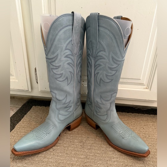 Tecovas Slate Blue Annie Boots - Picture 5 of 11